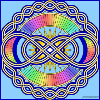 Infinity mandala to color