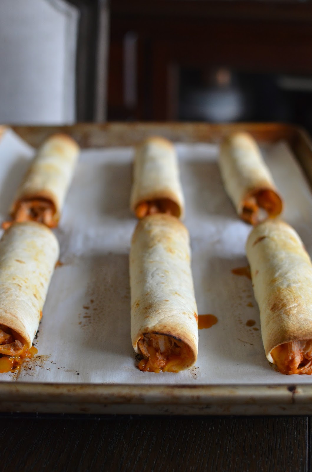 Playing with Flour Easy baked flautas (taquitos)
