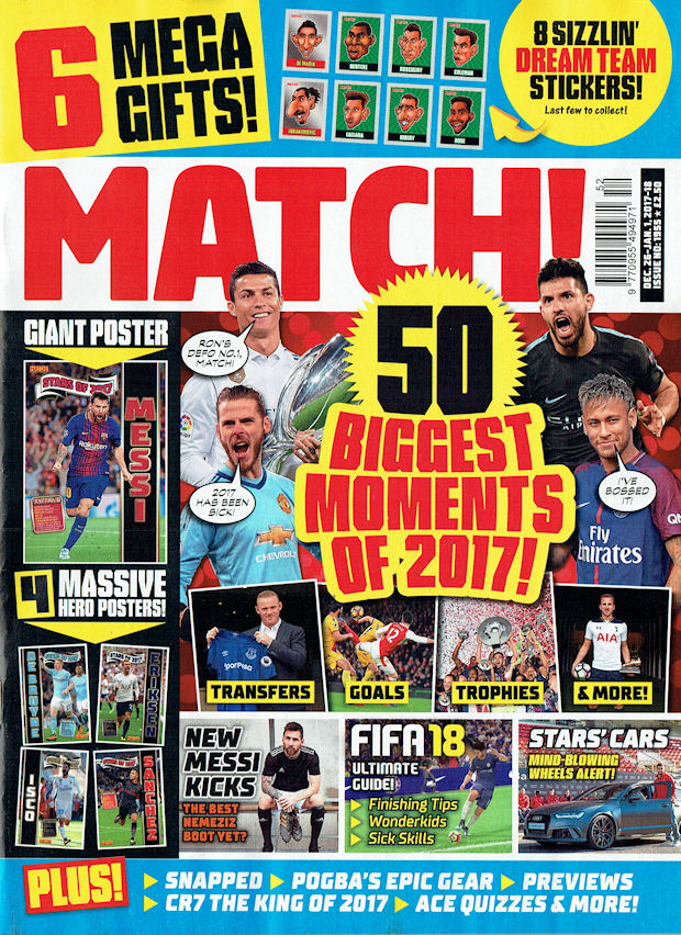 Football Cartophilic Info Exchange Match! magazine My Ultimate Dream