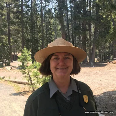 people met on the trail at Devils Postpile National Monument in Mammoth Lakes, California