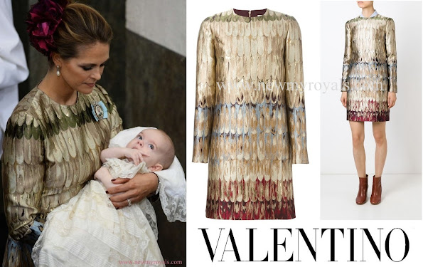 Princess Madeleine of Sweden wore Valentino jacquard mini dress The dress retails for £2,175.00 on the "Farfetch" website.
