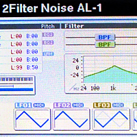 Korg KRONOS - Analog modeling synthesizer AL-1: Создание шумового пресета