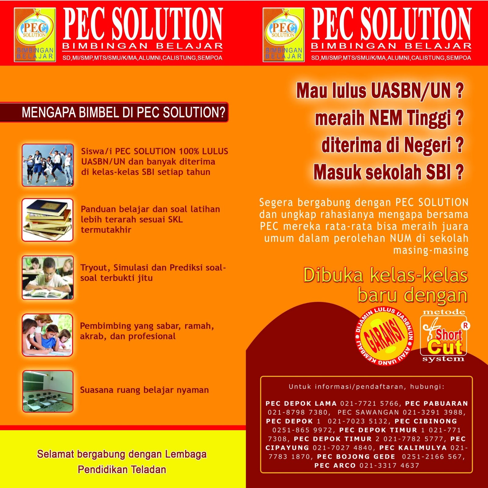 Les Privat Calistung Jogja Contoh Brosur Les Calistung