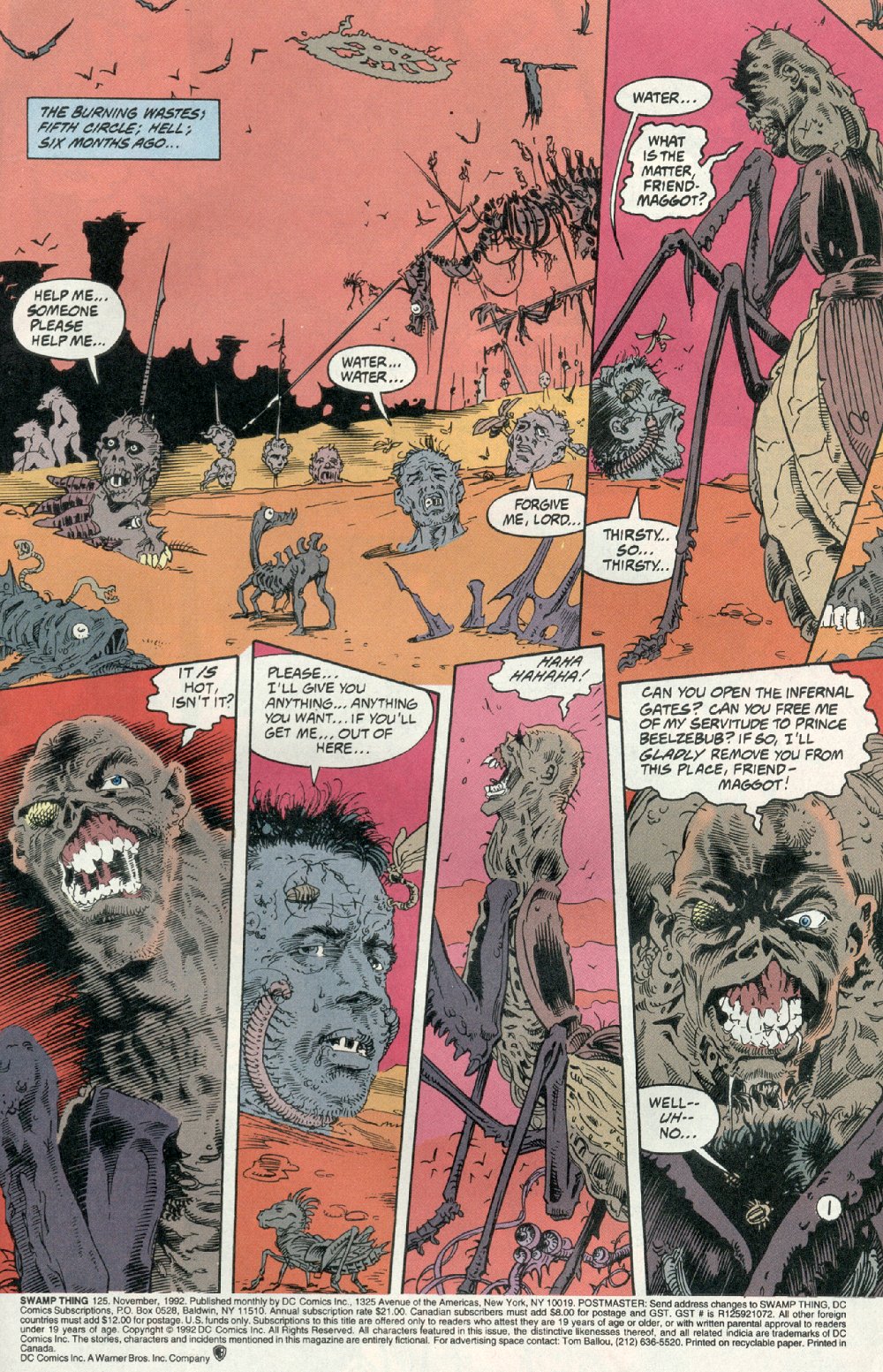 Read online Swamp Thing (1982) comic -  Issue #125 - 2