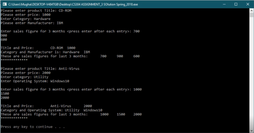 Cs304 first assignment solution image