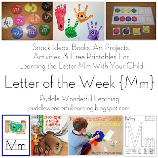 Puddle Wonderful Learning: Preschool Activities: Letter of the Week {Mm}