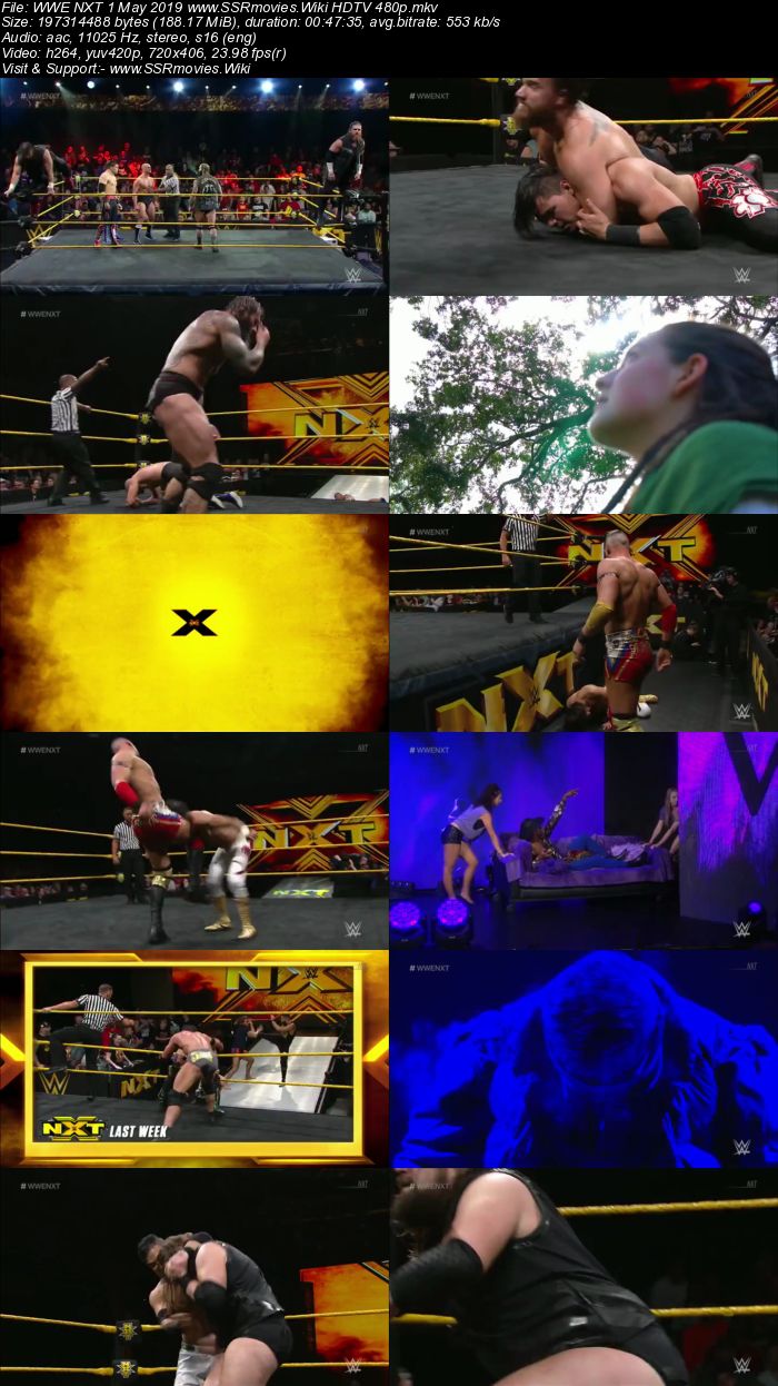 WWE NXT 1 May 2019 HDTV 480p Full Show Download