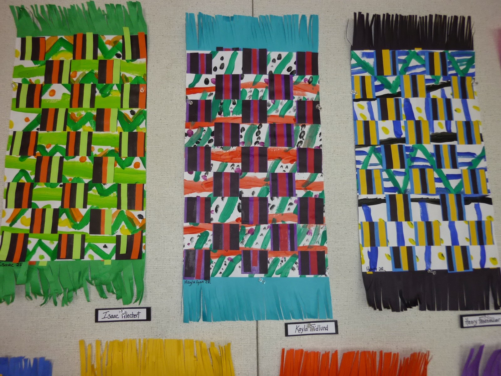 Mrs. Werner's Art Room 2nd Grade Kente Cloths
