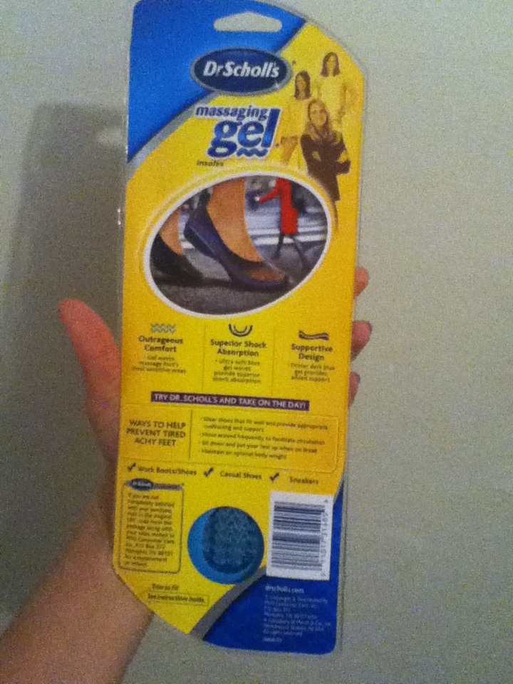 Nesca's Nook Dr. Scholl's massaging gel inserts For Women