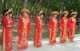 Girl in Vietnam dress Ao Dai