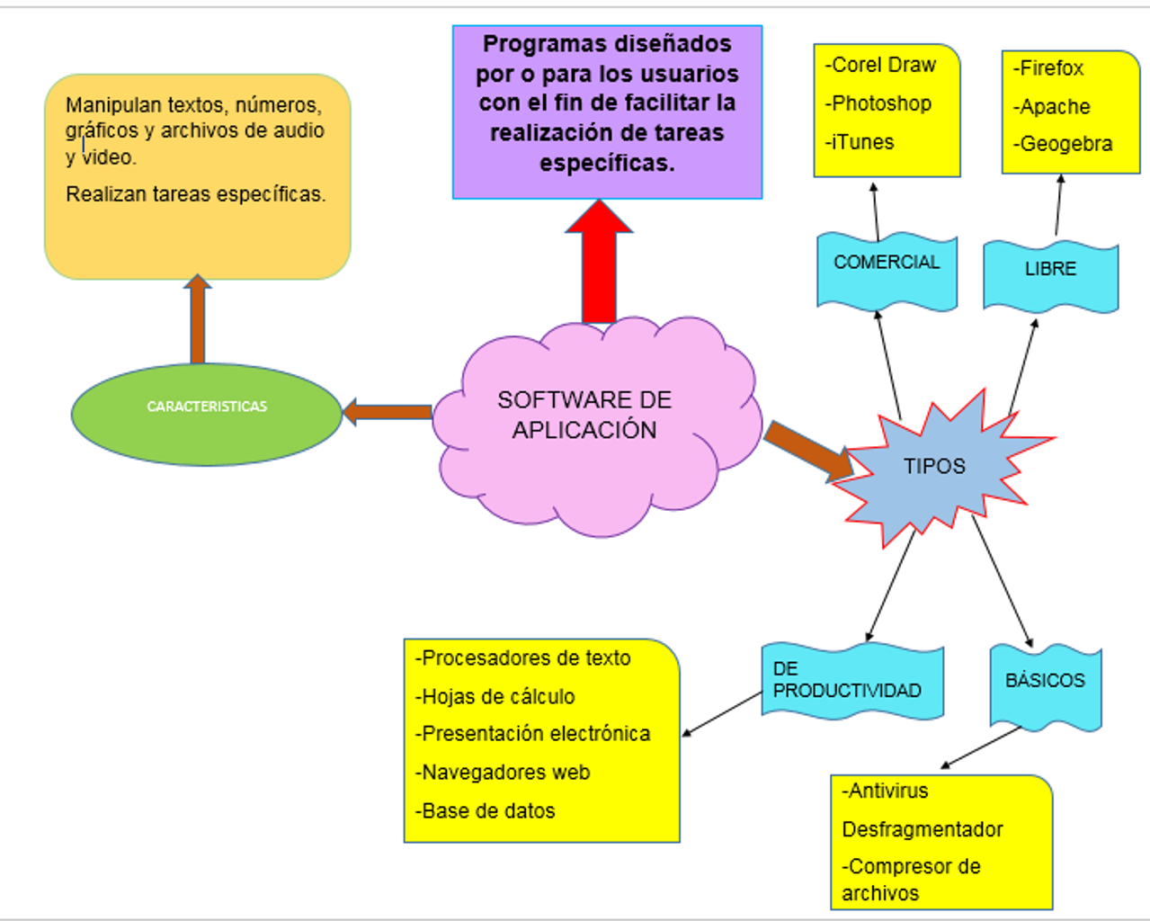 6.- Organizador gráfico Software de aplicación