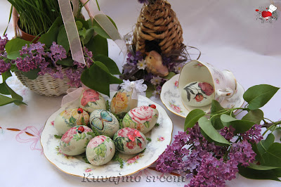 Dekupaž - uskršnja jaja - Kuvajmo srcem