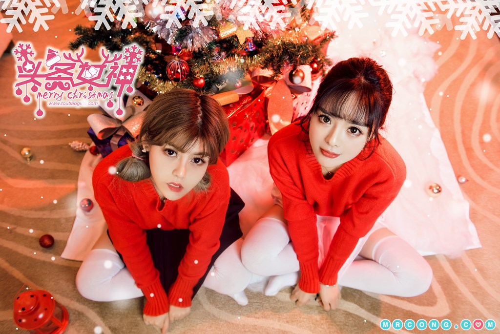 TouTiao 2017-12-24: Models Zhou Xi Yan (周 熙 妍) and Bai Tian (白 甜) (28 photos)