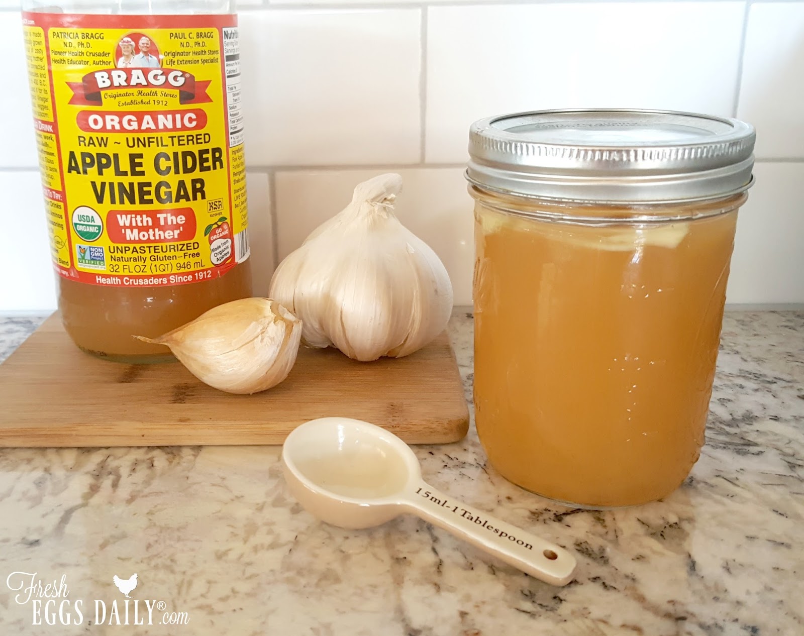 GarlicInfused Apple Cider Vinegar for Better Chicken Health Fresh