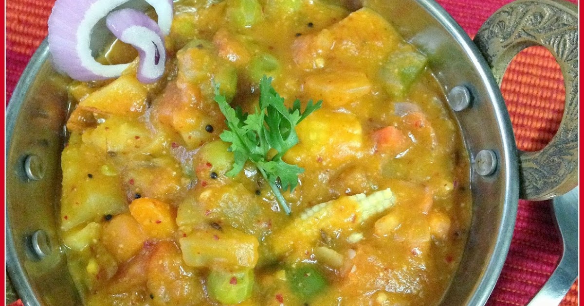 Sizzling Tastebuds: Mixed vegetable Saagu | Side dish for Roti & Puri ...