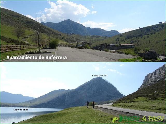 Aparcamiento de Buferrera y Lago de Enol