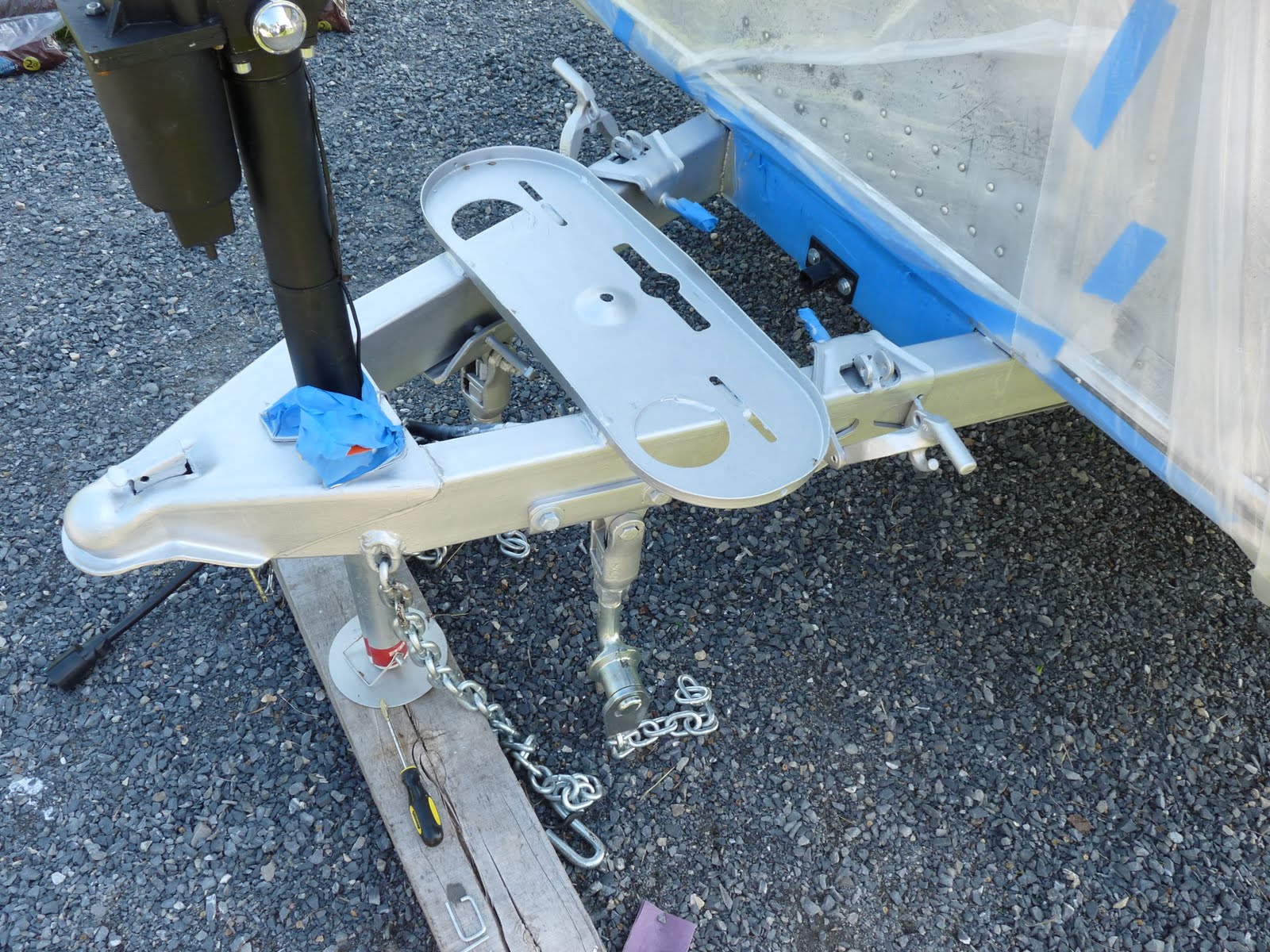 The Midllife Crisis 1960 Airstream Restoration Painting A frame