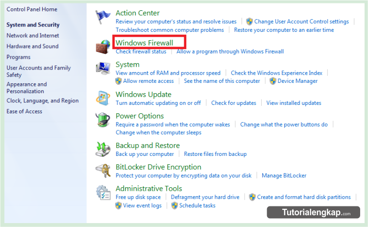 tutorialengkap.com, Cara Menonaktifkan Dan Mengaktifkan Firewall Di Semua Versi Windows, how to enable windows firewall, how to dissable windows firewall, langkah mudah mematikan dan mengaktifkan firewall pada semua versi windows xp, windows 7, windows vista, windows 8, windows 8.1, windows 10, Cara Menghidupkan dan Mematikan Windows Firewall