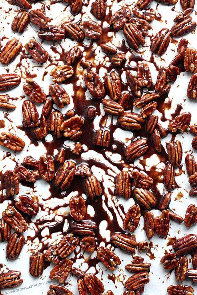 Stovetop Candied Pecans with Maple Syrup The Rising Spoon