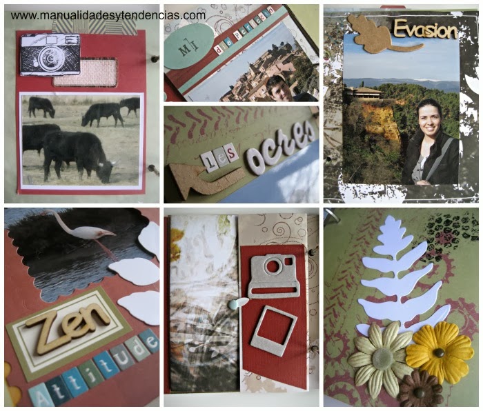 Mini álbum scrapbooking viaje / travel scrapbook album / Mini album voyage