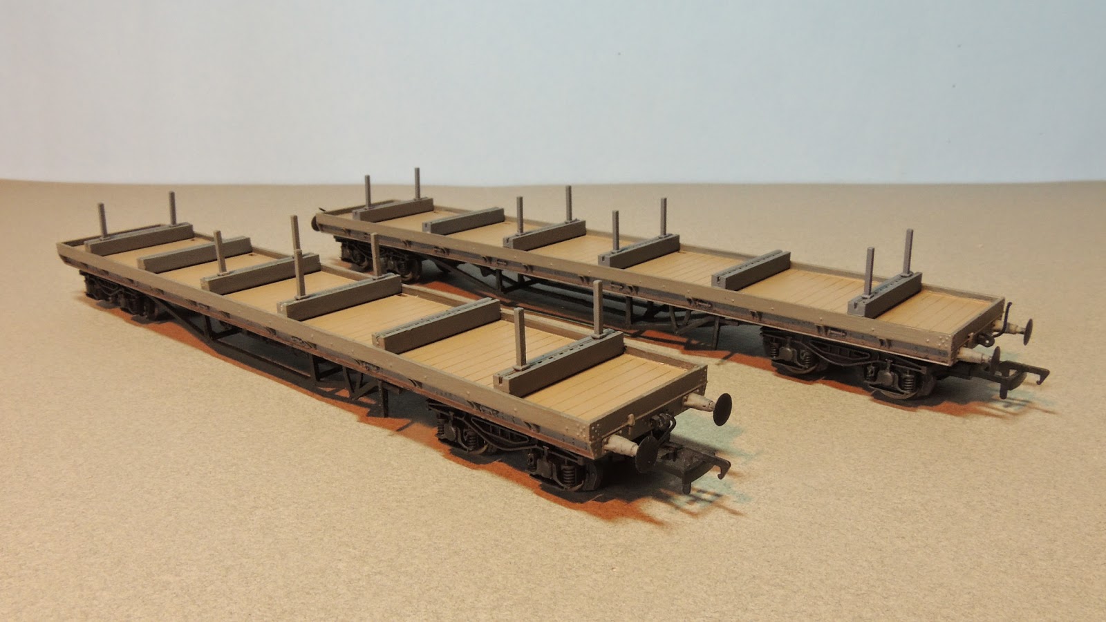 SodorModelRailroading Flat Cars 1 Repainting Bachmann Flat Cars