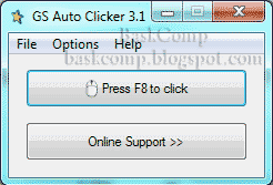 Jendela utama software AutoClick 3.1