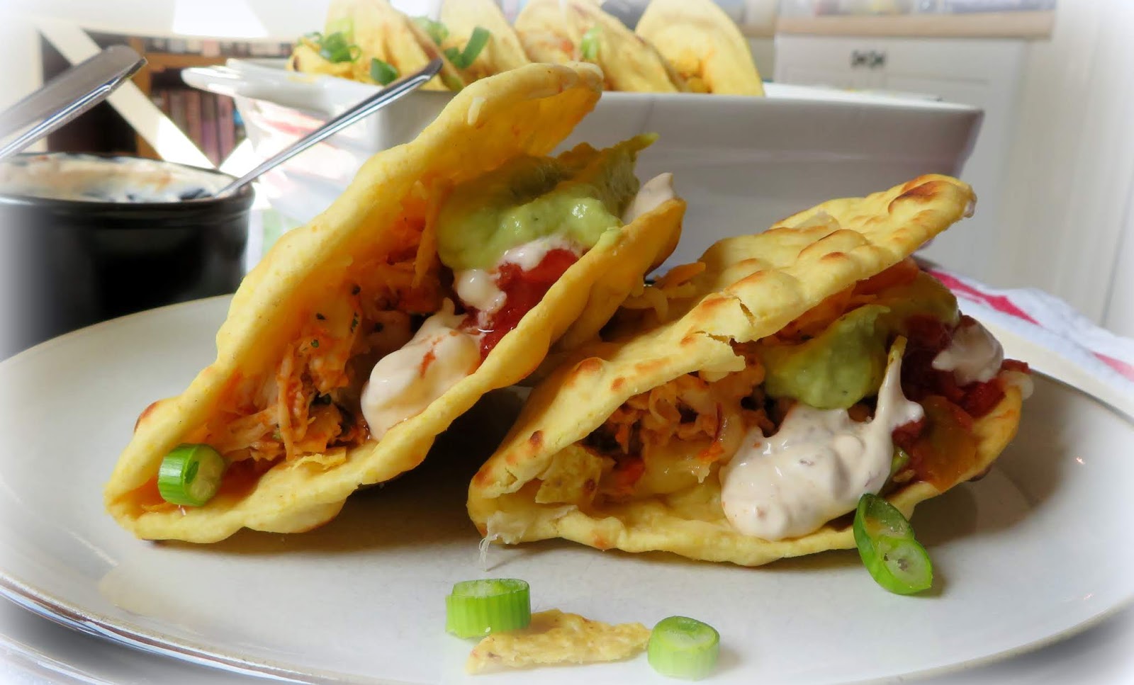 The English Kitchen Chipotle Lime Chicken Flatbread Tacos