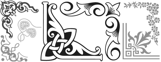Decorative border font shree238