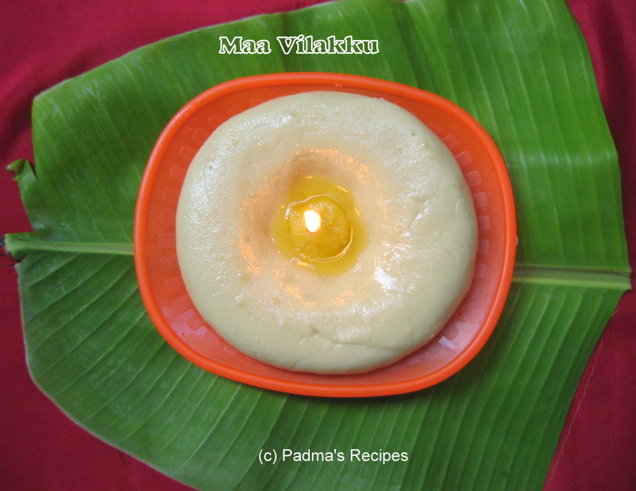 Padma's Recipes MAA VILAKKU