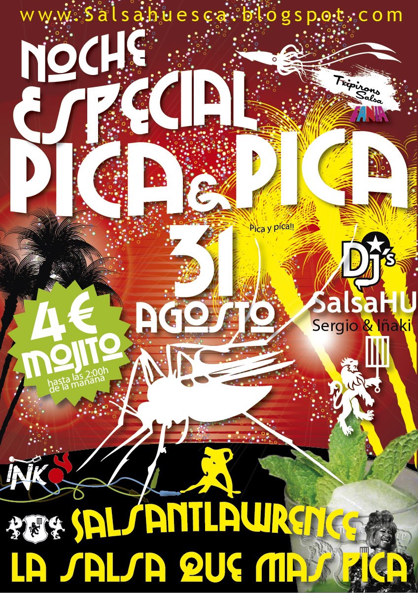 SALSA HUESCA Viernes 31 noche especial "pica y pica", como siempre