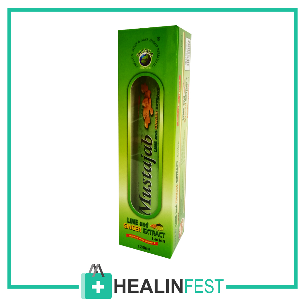 Healin Fest DUNIA HERBS MUSTAJAB LIME AND GINGER EXTRACT LOTION