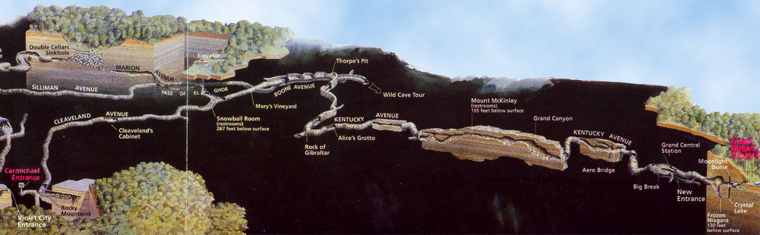 Day Hiking Trails Hike Worlds Longest Known Cave System