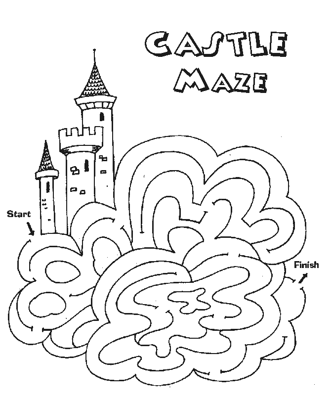 labyrinths and mazes coloring pages - photo #9