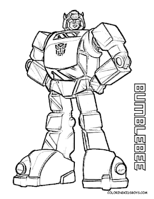 Transformers Coloring Pages Bumblebee 