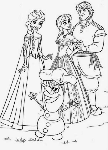 Sketsa Mewarnai Frozen Olaf Dunia Putra Putri Image Result Contoh
