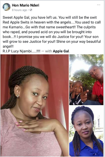 Photos: 21-year-old Kenyan woman dies after being allegedly raped and doused with acid by her estranged husband