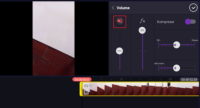 Cara Menghilangkan Suara Video Menggunakan Aplikasi Kinemaster