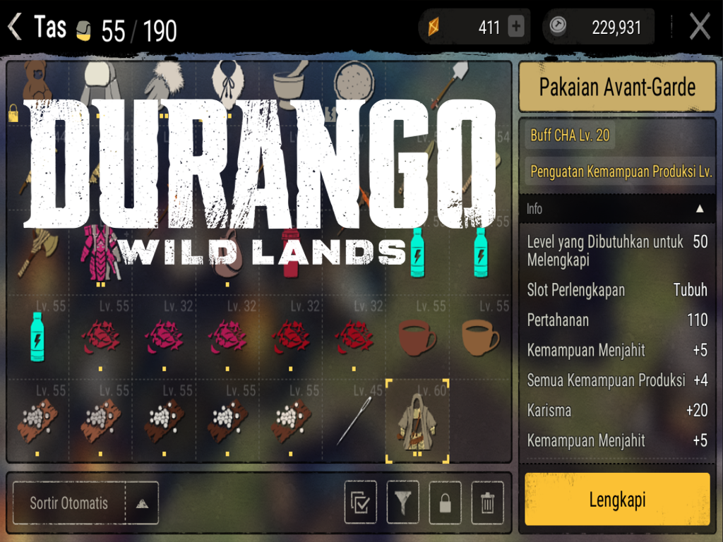 Cara Membuat Baju Tailor Avant Garde Di Game Durango Wild Lands