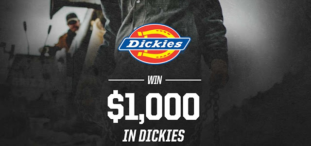 Work Boots Dickies Sweepstakes WorkBoots.com wants you to enter once for your chance to win a $1000 Dickies Shopping Spree so you can get all geared up for summer!