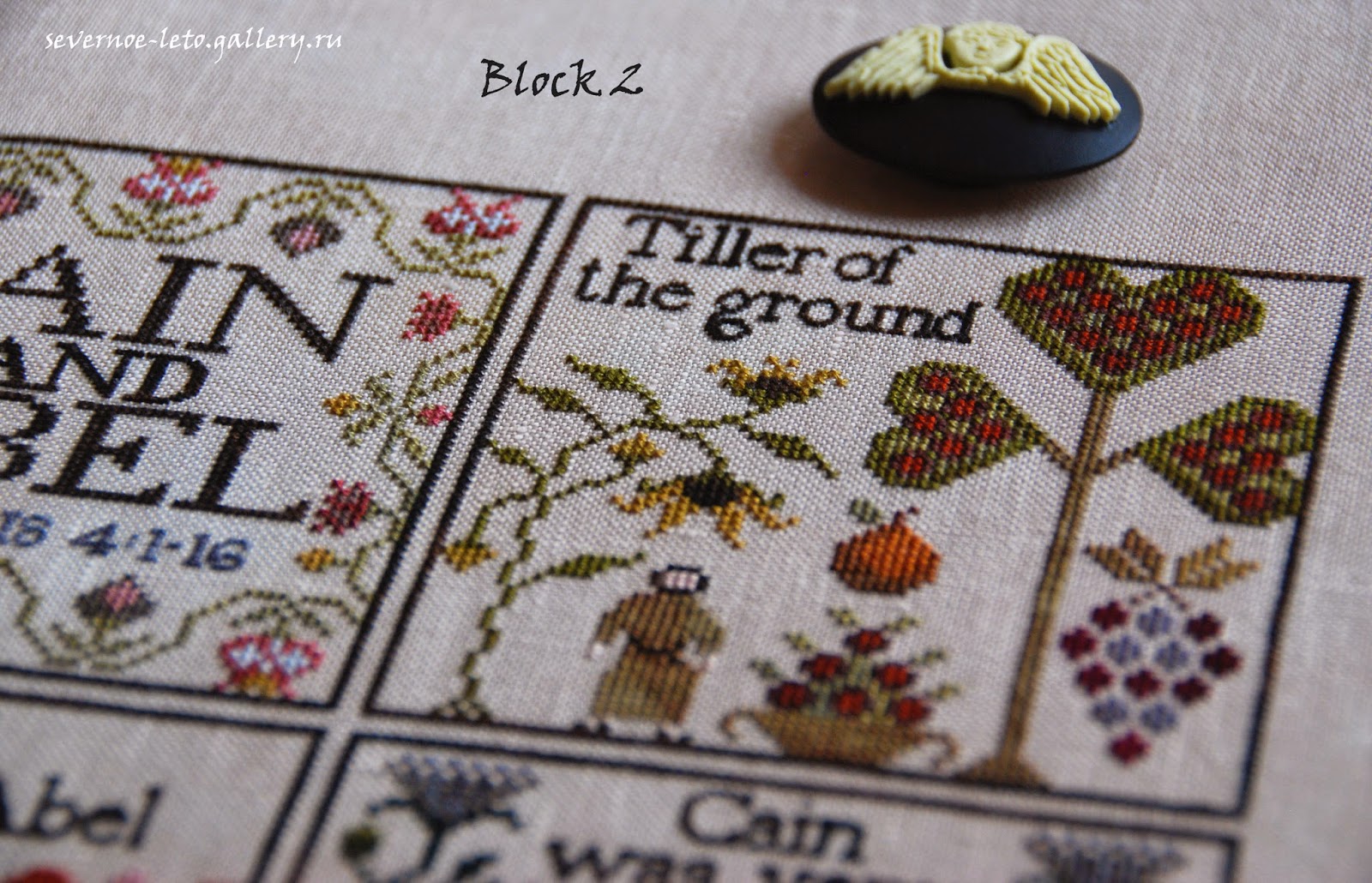 Вышивка с историей Plum Street Samplers Brother's Keeper