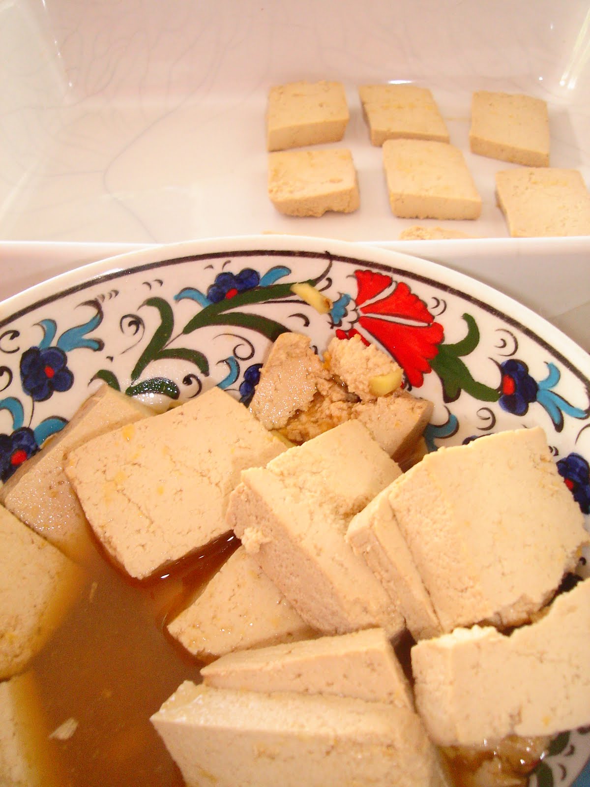 Gingerize the Lotus! Tofu orange, gingembre et sirop d'érable.