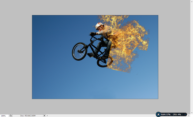 Cara Membuat Efek Terbakar Api di Photoshop