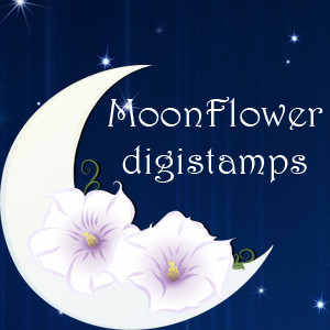 Moonflower Digital Stamps