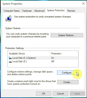 Cara Menghapus Restore Point di Windows 10