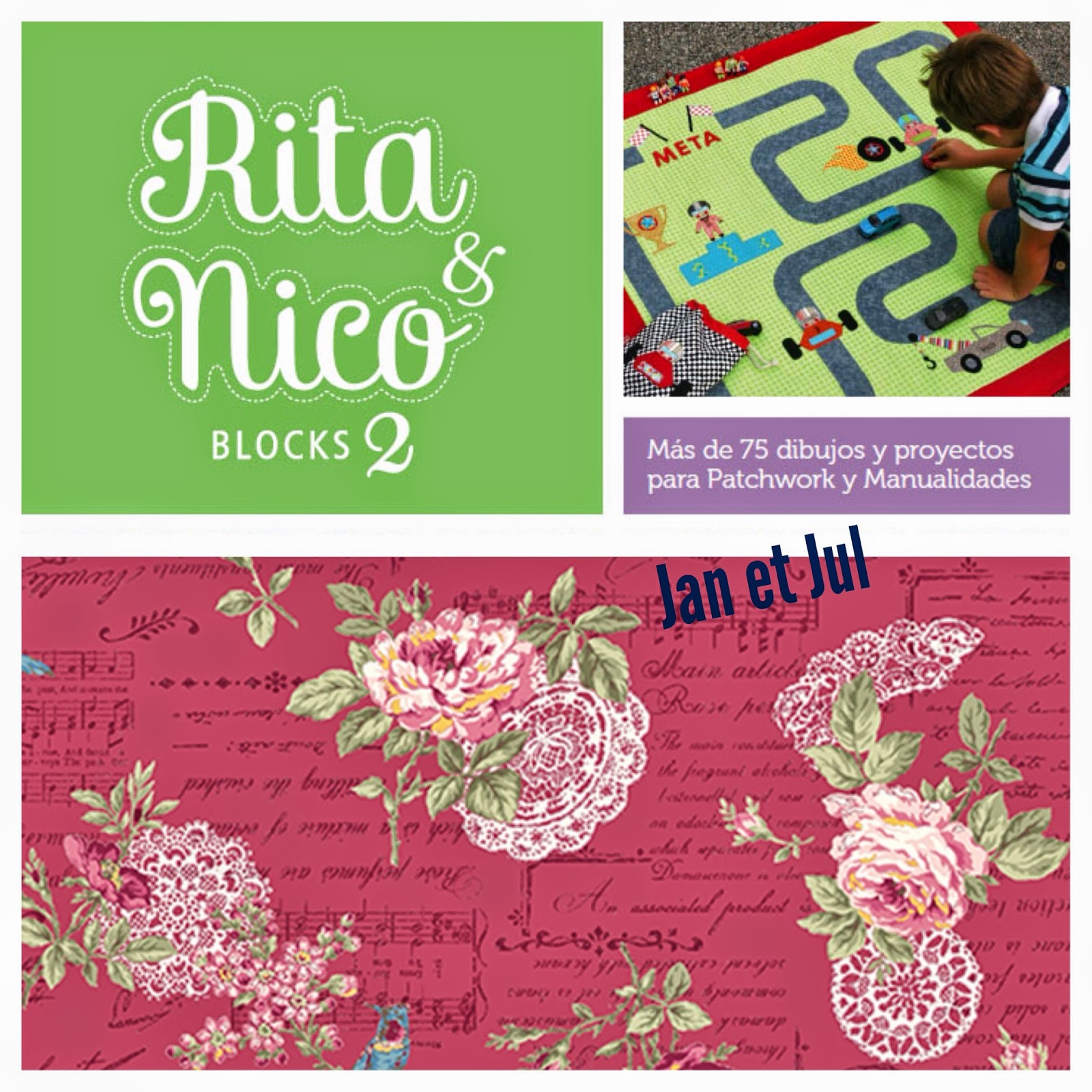Rita & Nico 2, libro de aplicaciones de Patchwork
