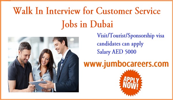 Latest Walk In Interview for Customer Service Jobs in