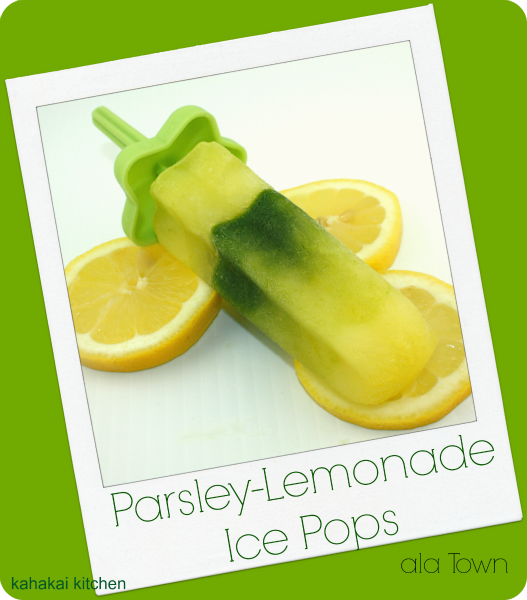 <b>Parsley-Lemonade Ice Pops</b> {#SummerOfThePopsicle Guest Post: Kahakai Kitchen}