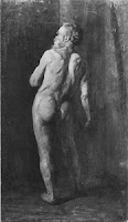Mondrian A127 Standing Male Nude 