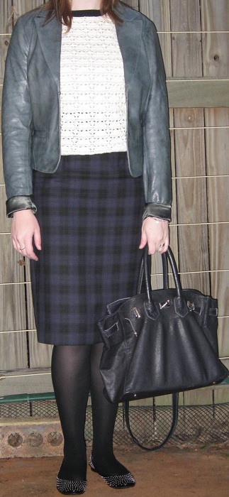 What Is Leather Made Of >> Away From Blue: Asos Leather Jacket, Crochet Top, Plaid ... What Is Leather Made Of >> Away From Blue: Asos Leather Jacket, Crochet Top, Plaid ...