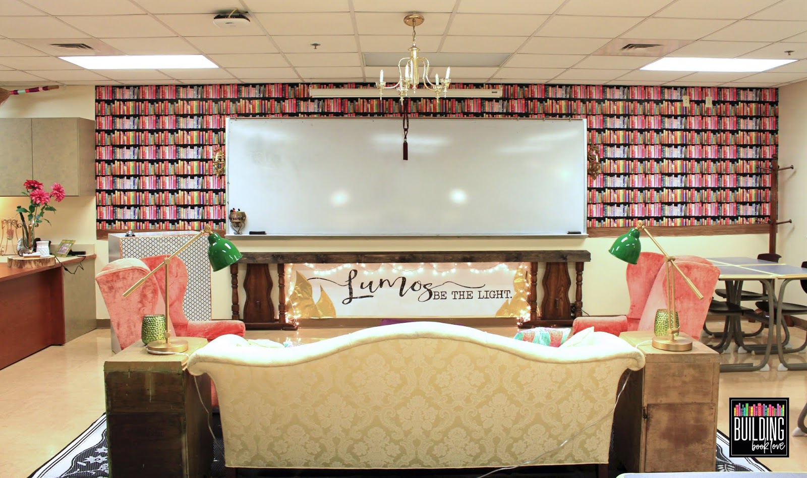 Building Book Love High School Classroom Decor Semi Flexible Seating in a Secondary ELA Classroom